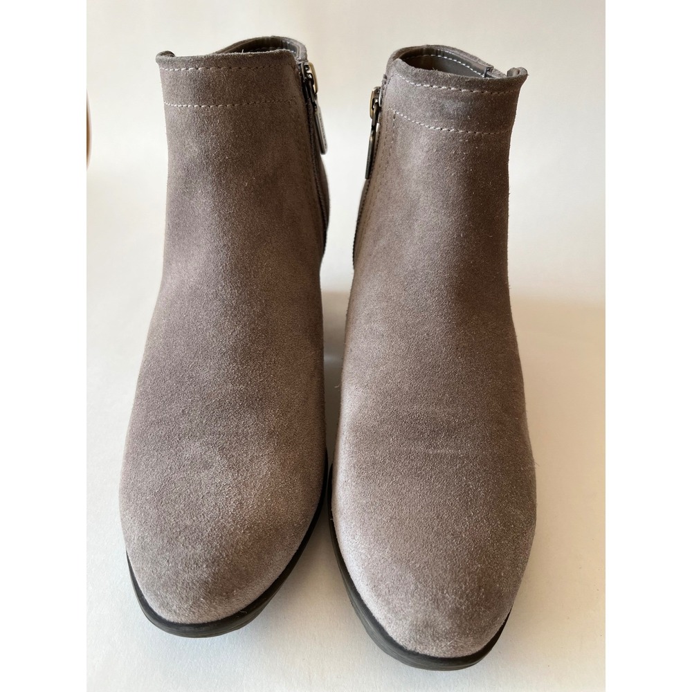 Blondo Suede Ankle Boots Taupe‎ Waterproof Comfort 6.5 Modern Heritage Staple - Picture 4 of 11
